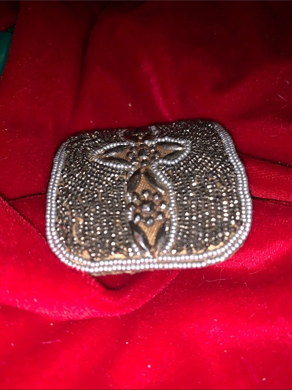 Antique Gregorian Embellished Beaded Shoe Buckles 1800’s